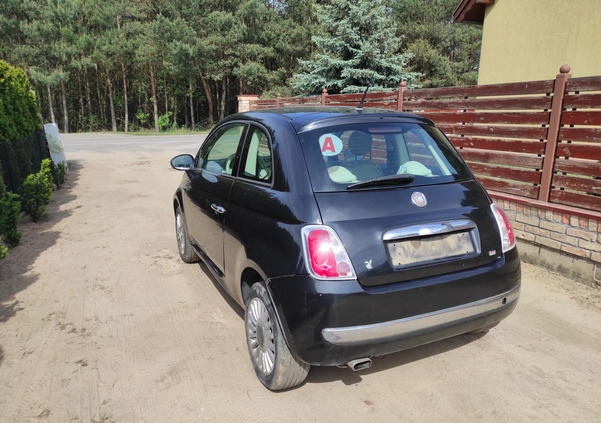 Fiat 500 cena 10000 przebieg: 142000, rok produkcji 2008 z Wągrowiec małe 16